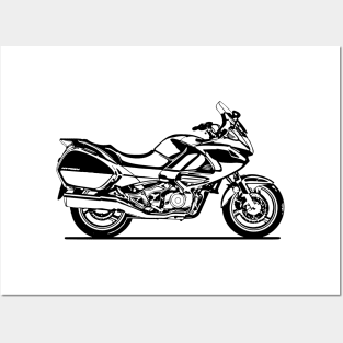 NT700V Motorcycle Sketch Art Posters and Art